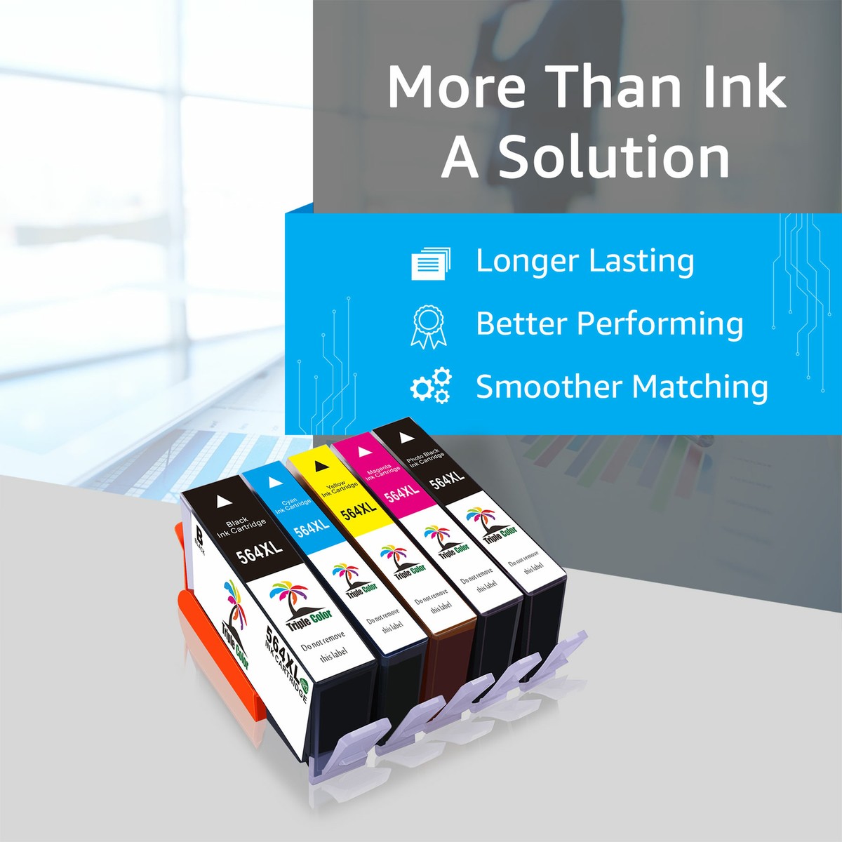 Hp 302 XL Confezione Da 5 Cartucce Inchiostro 564XL Compatibili HP - Per OfficeJet, DeskJet E Photosmart Stampante Scanner Hp - Foto 6