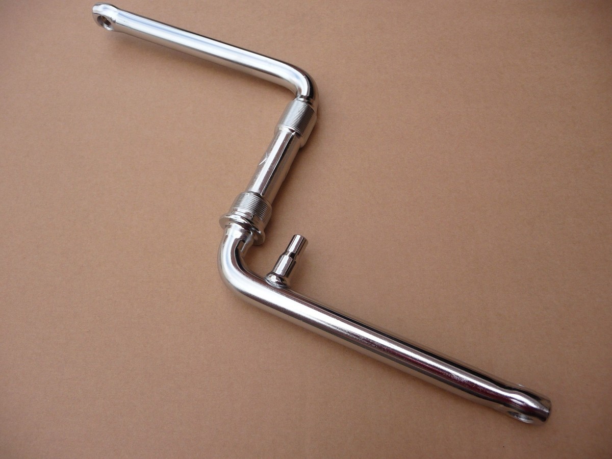 Manivelle Droite Vélo Vintage Acier 170 Mm - France Années 1920, Pas 14x1.25