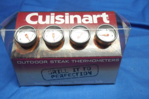 Set of Cuisinart Outdoor Steak Thermometers - 4-piece set - NEW in package - Afbeelding 1 van 3