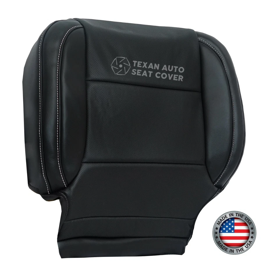 Cubierta de asiento de vinilo perforada inferior del lado del conductor negra Chevy Tahoe LTZ 2015, 2016 Foto 2 de 4