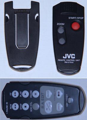 Zweiseitige ORIGINAL Fernbedienung JVC RM-V701U Camcorder Remote mit Halterung