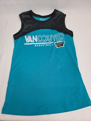 Carl Banks 4 Her Vancouver Grizzlies Tank Top Medium Teal/Black