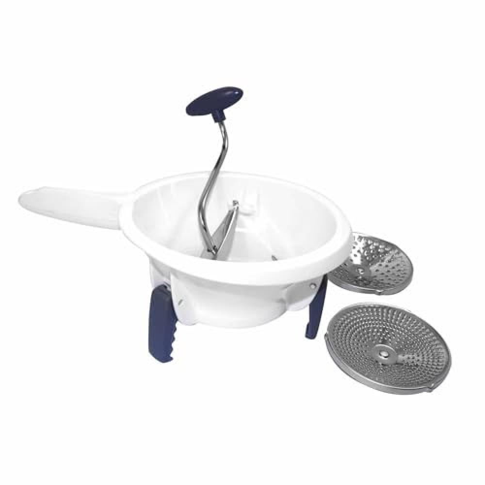 (TG. nc) Fackelmann Passaverdure con 2 dischi intercambiabili in acciaio inossid