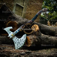 New Edition GOW Axe Hand Forged God Of War Axe Kratos Axe With Sheath