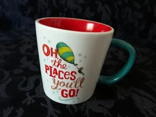 Hallmark Dr. Seuss Coffee Mug Oh the Places You’ll Go! red 2019 EUC graduation