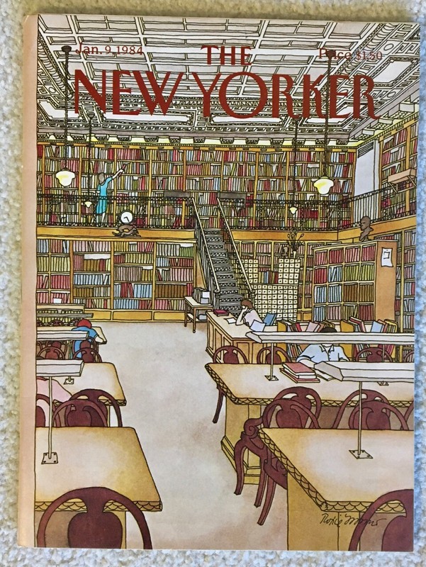 1984 NEW YORKER MAGAZINE JAN. 9 - LIBRARY • MINT CONDITION
