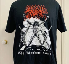 Morbid Angel - Thy Kingdom Come  Short Sleeve Cotton Black All Size Shirt  AC141