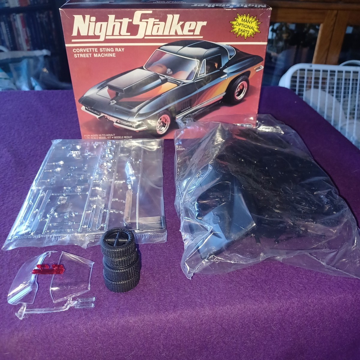ホビーラジコン MPC/ERTL NIGHT STALKER CORVETTE STING RAY MODELING KIT #6361