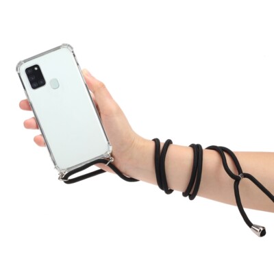 Hülle mit Band für Samsung A16 A25 A54 A55 A56 S23 S24 Handykette Umhänge Case