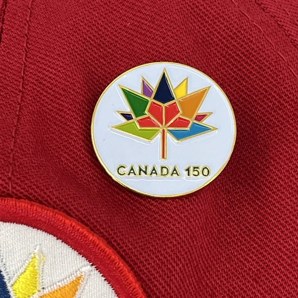 Canada 150 Hat - GGS 150th Anniversary Red StrapBack Baseball Cap EUC w/ Hat Pin - Image 4 of 4