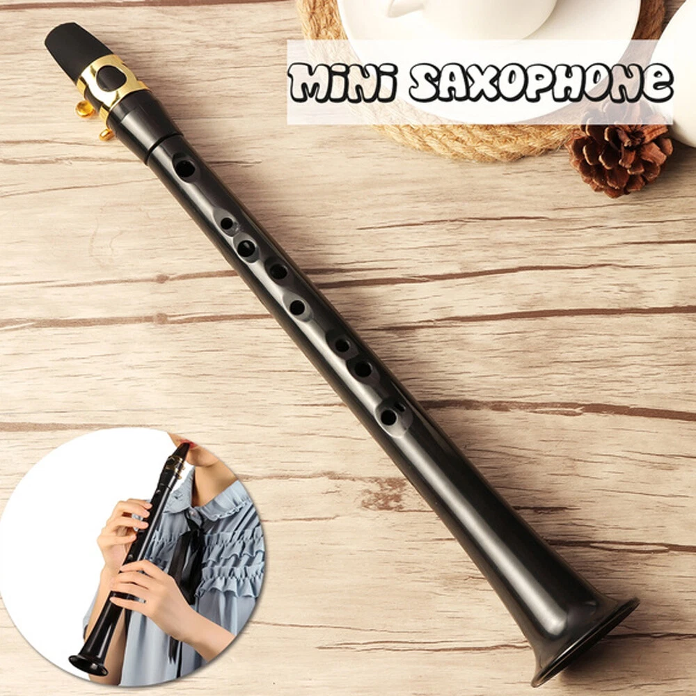 Mini Sax Portable Pocket Saxophone C Key Woodwind Instrument with