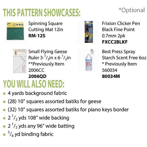 Cut Loose Press, Running Geese Quilt Pattern - 第 2/3 張圖片