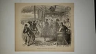Sutler's Store Union Soliders in Camp 1884 Civil War Sketch Print RARE!