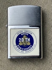 Vintage WAR CO Lighter- 1962 WAVES 20th Anniversary- Unfired ? Navy Women