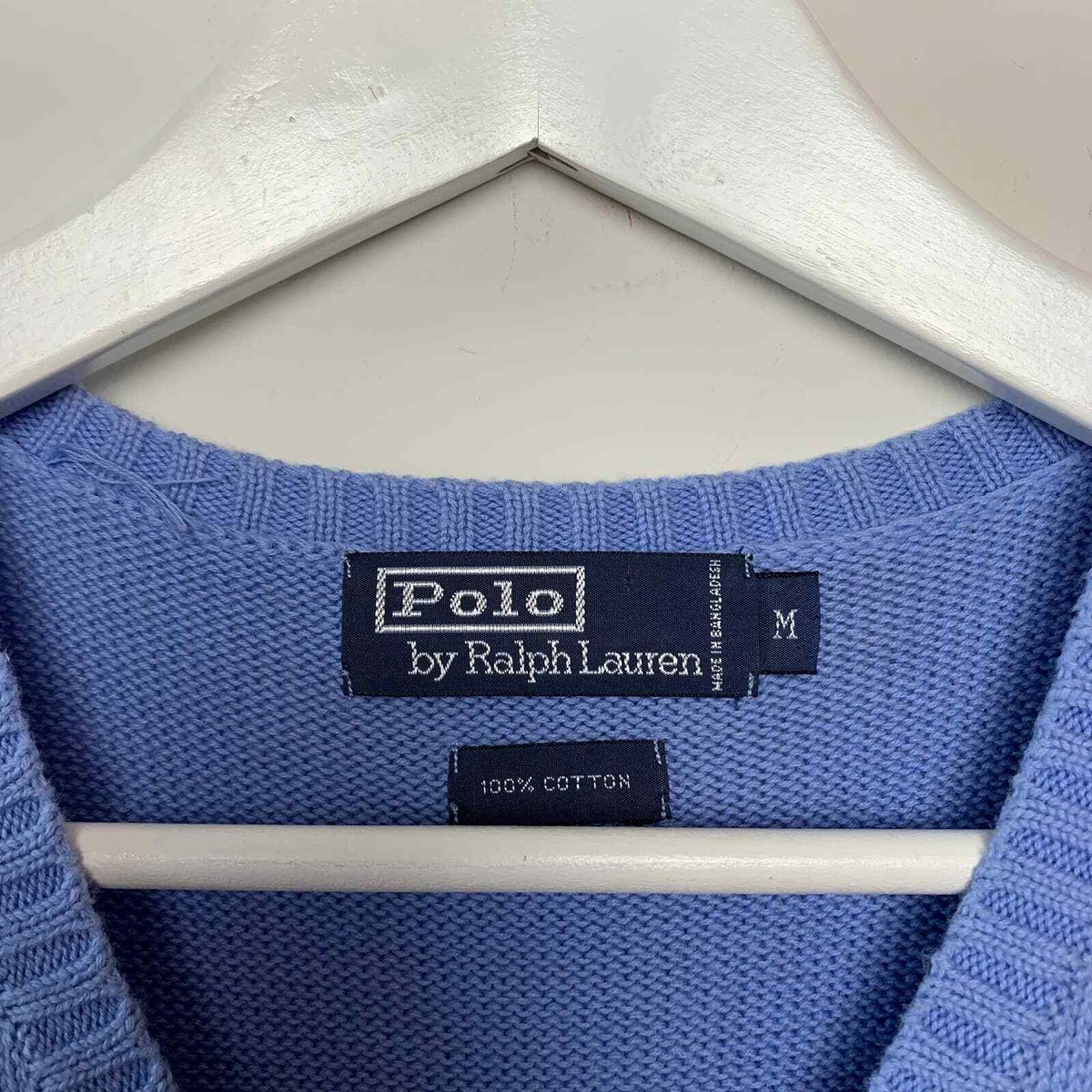 トップス 90s Polo Ralph Lauren Oild Cotton Vest S Vintage 90s Polo by Ralph Lauren Sweater Vest Blue Single