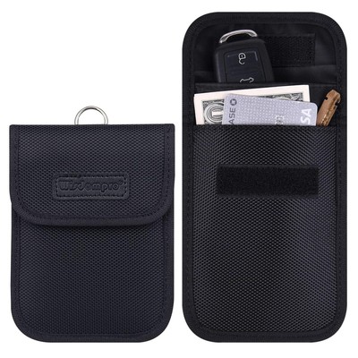 Autoschlüssel Schutzhülle RFID Blocker 2 Stück Faraday Tasche Schwarz
