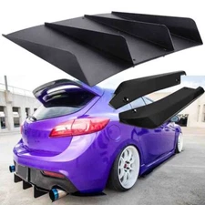 For Mazda Speed3 2003-2022 Rear Bumper Diffuser Fin Spoiler Lip + Rear Spats US