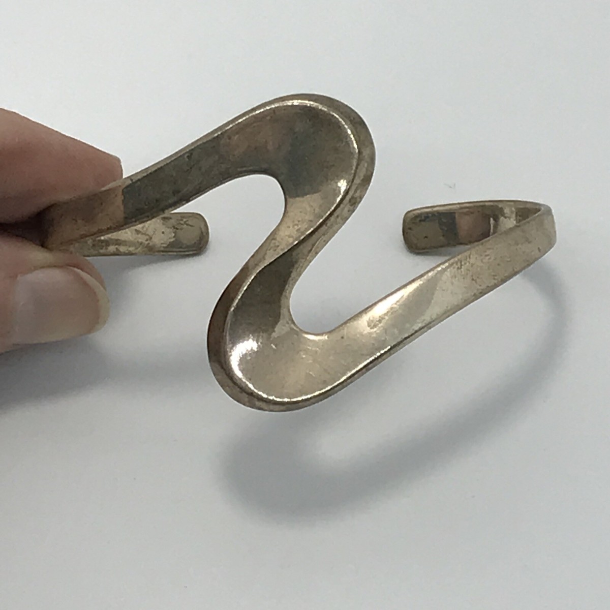 Vintage Mexico TR-71 925 Sterling Silver ZigZag / Wave Cuff Vintage Mexico TR-71 925 Sterling Silver ZigZag / Wave Cuff