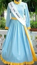 Mary Poppins Movie Cosplay Costume Winifred Mrs Banks Adult Dress custom made