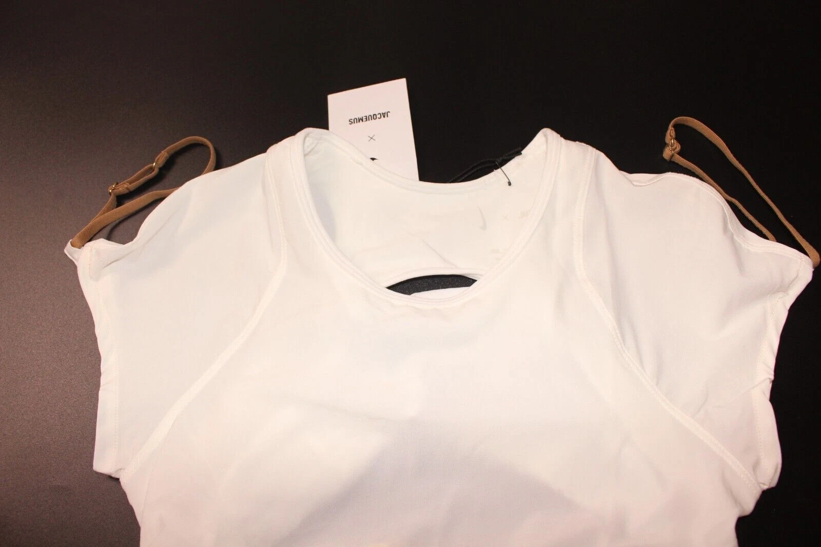 Abito Nike x Jacquemus La Robe bianco manica corta donna taglia XXS DN3243 100 nuovo con etichette