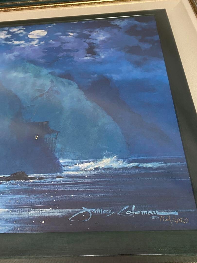James Coleman Night Paradise 1997 Original Giclee on Canvas