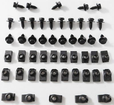 50PCS Fender Bolts &amp; U Nuts 5/16-18 X 7/8" X 3/4" Washer 1/2" Hex