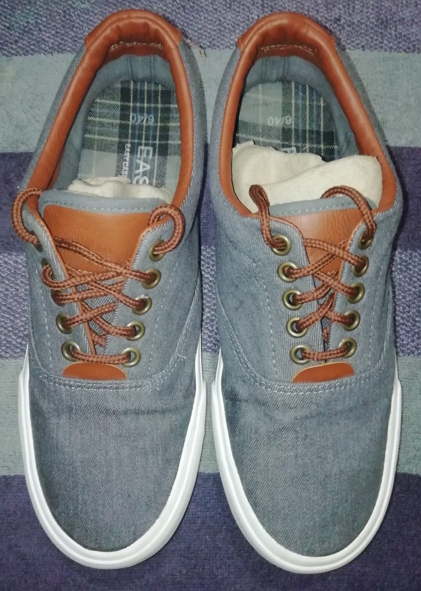 Mens/Boys, Matalan, Grey, Canvas, Lace Up, Plimsolls/Trainers Size