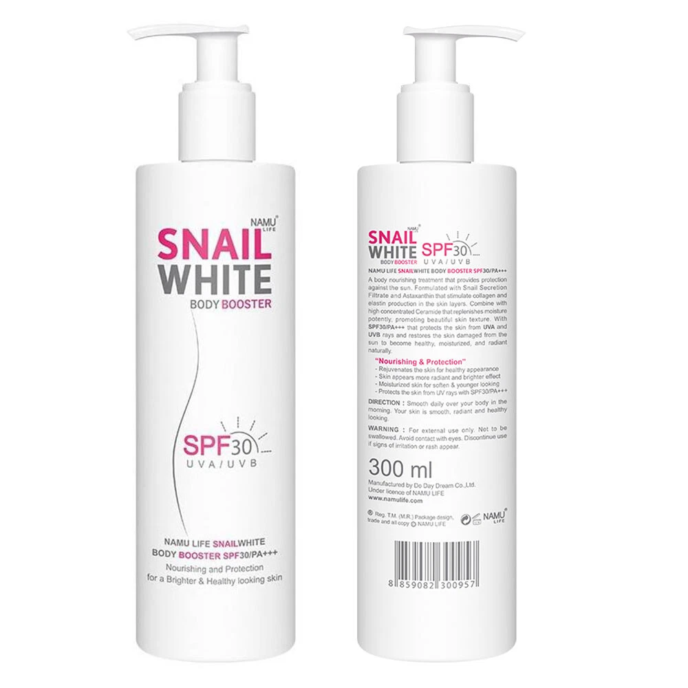 2x300ml SnailWhite Body Booster Lotion Moisturizer Smooth Whitening SPF30  PA+++ | eBay