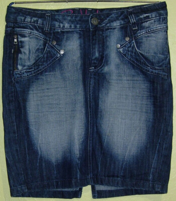 99) Nekische blue women's denim mini skirt size S - the company Sublevel