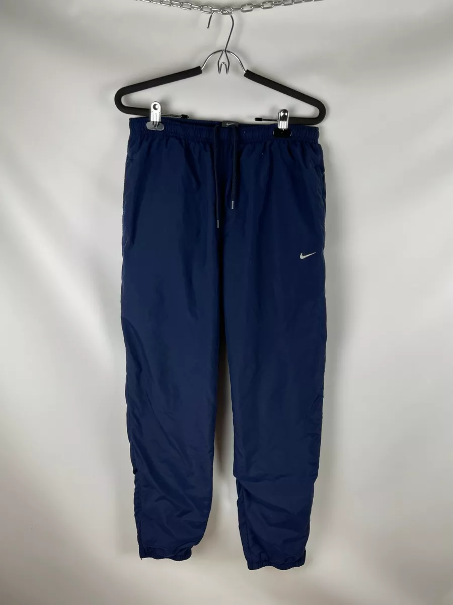 Nike Vintage y2k classic navy blue swoosh logo track pants