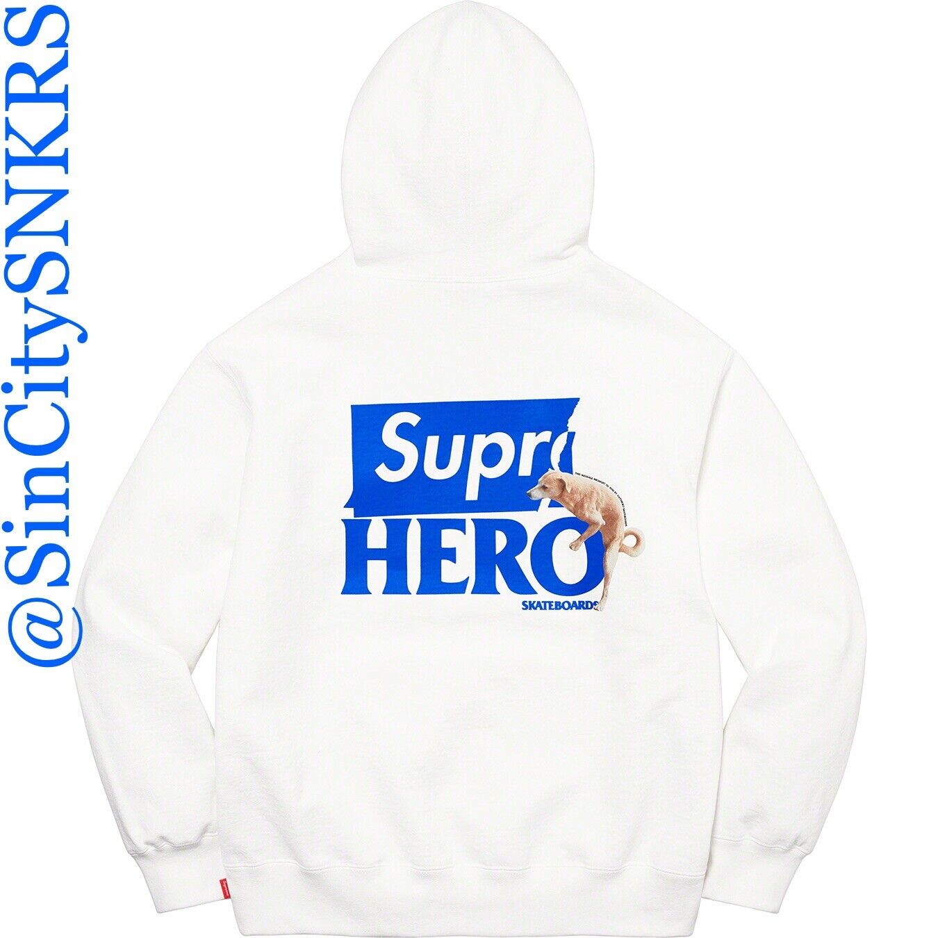Supreme Anti Hero Hooded Sweatshirt White Size Medium - New In Wrapper