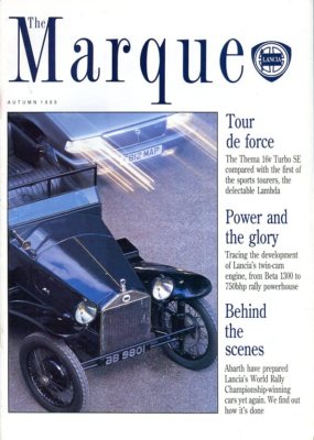 Lancia The Marque Magazin Herbst 1989 Lambda Thema SE Delta HF Abarth Dedra