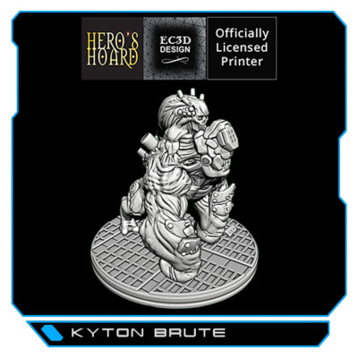 3D gedrucktes Kyton Brute Modell für Sci Fi Tabletop RPG Starfinder