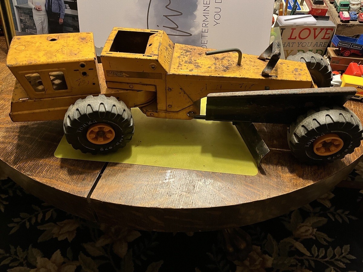 Vintage Tonka Mighty Wing Grader Pressed Steel Parts Or Repair
