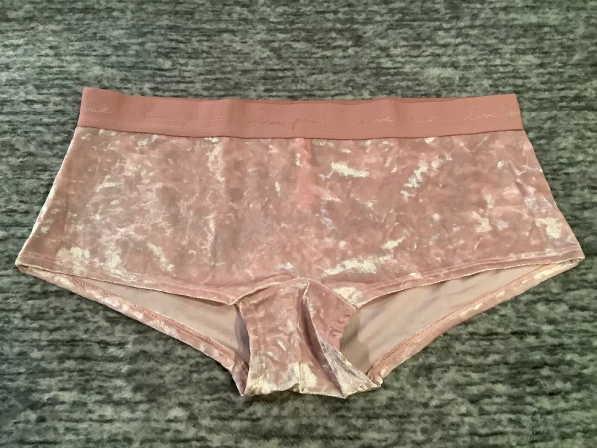 Pink velvet shorts victoria secret 2025