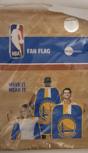 NBA Golden State Warriors Fan Flag Wave It Wear It Basketball Sports ๐ Go Team - Picture 16 of 24