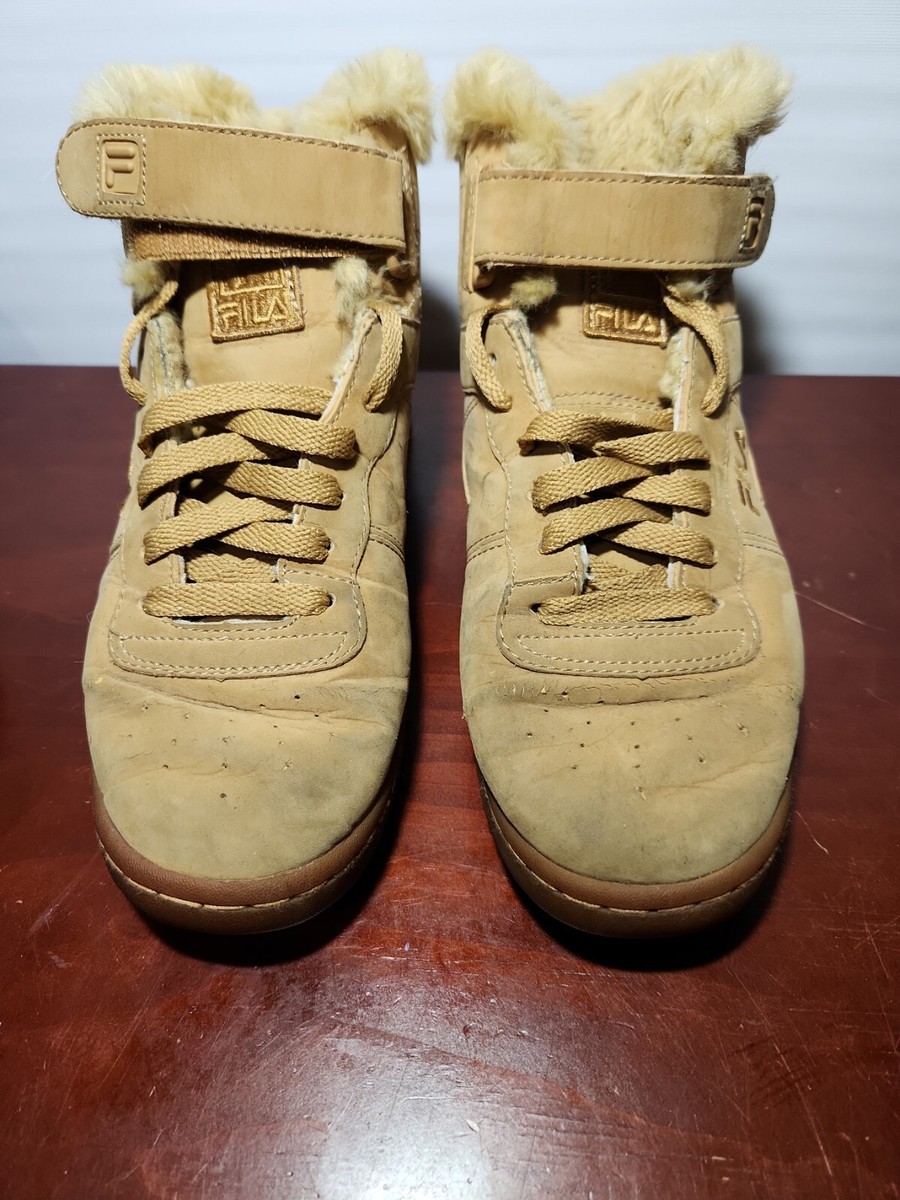 FILA Wheat Suede High-Top Boot in Tan Amazon.com | Fila Mens Watersedge Waterproof FS Boot, Adult  main image 2