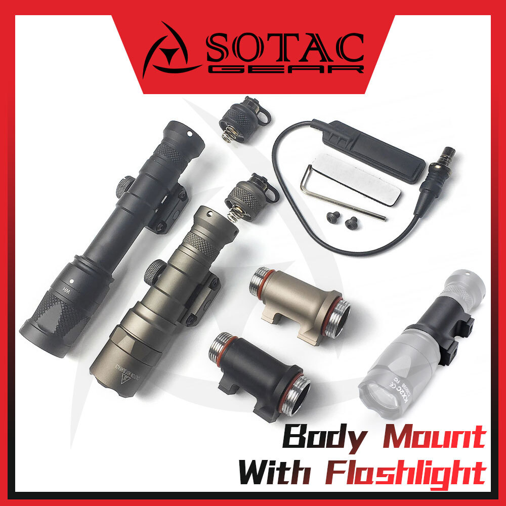 For M300B M300C M600V-IR M622V-IR M300V-IR Tactical Flashlight with Light Body