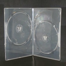 Clear Transparent 7mm Slim Double CD DVD Movie Case Storage Box Wholesale Lot