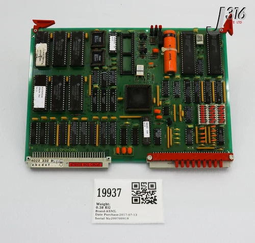 19937 ASML PCB PHILIPS 16BIT CPU-CARD 5322 694 15426 4022 332 85782