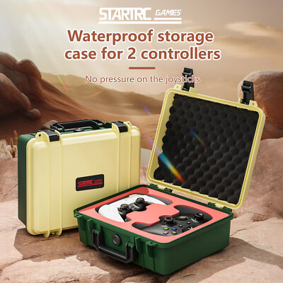 Waterproof Storage Bag For 2 Controllers Shockproof Hard Housing Case Handheld