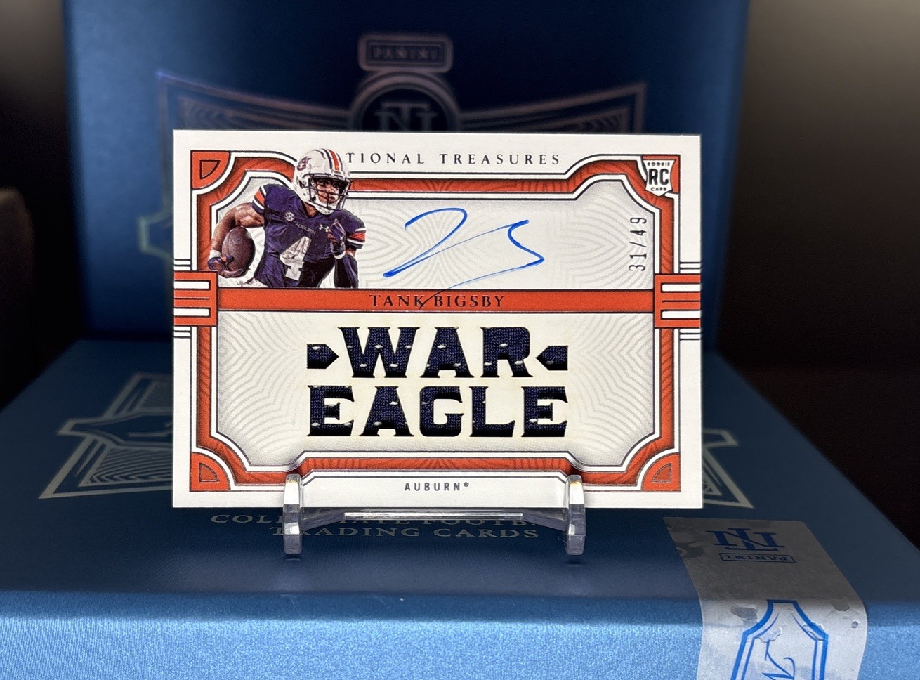 Tank Bigsby Panini National Treasures Collegiate Team Slogan Signatures Die-Cut #TSSTB Base