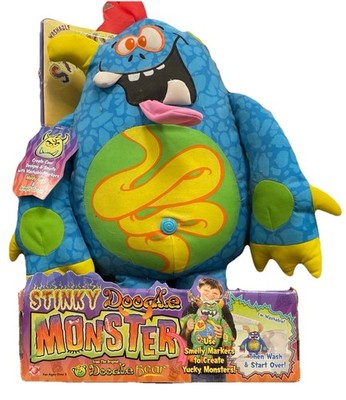 2006 Jakks Pacific Stinky Doodle Monster Sketch 15” Plush New In