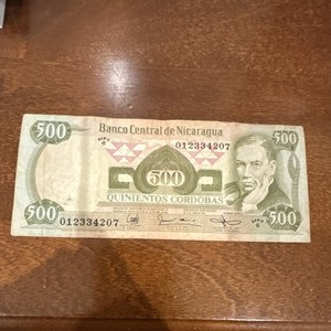 Nicaragua Banco Central 500 cordobas