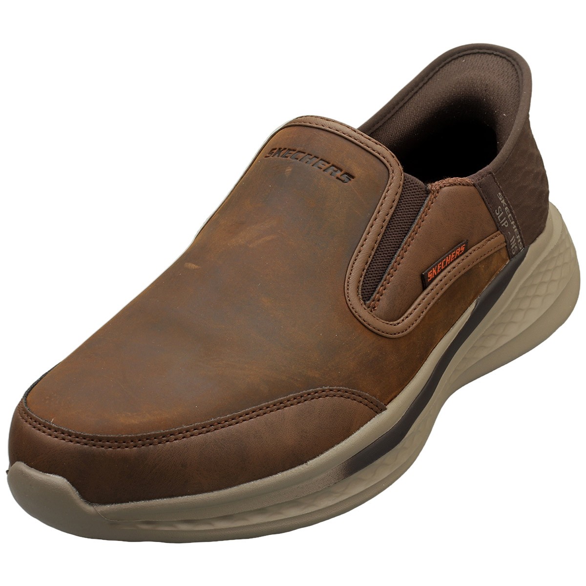 Skechers Slade Cooper Uomo Slip On Marrone Scuro - 41 EU