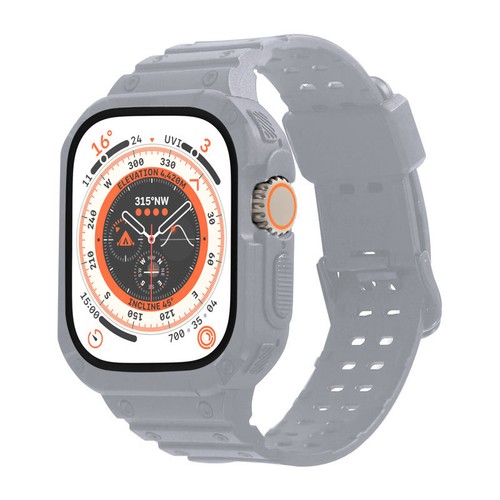 Para Apple Watch Ultra 2 49mm Correa de Reloj Prevención de Caídas TPU Estuche Deportivo + Correa - Imagen 10 de 15