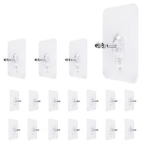 17 Pack 10mm Adhesive Wall Screws Hanging Nails for Kitchen Shower Bathroom