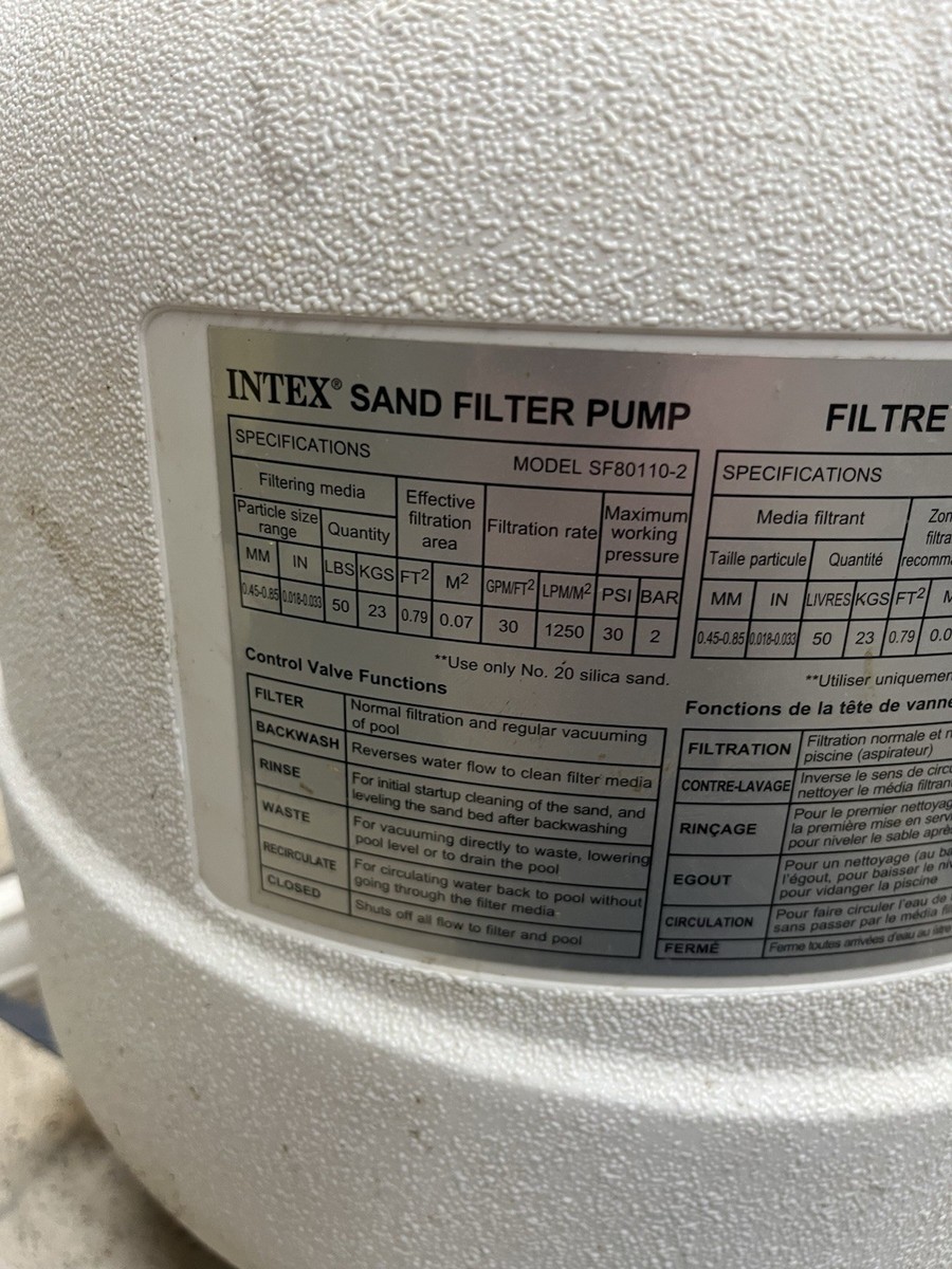 Pompa E Comando Intex SF80110-2 Per Filtro A Sabbia Piscina – Ricambio Originale - Foto 2