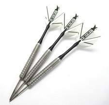 Xtreme Silver 22g Steel Tip Darts 80 Tungsten  Extra Flights, Tool  Tracking