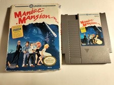 Maniac Mansion (Nintendo NES, 1990) W/Box-Untested